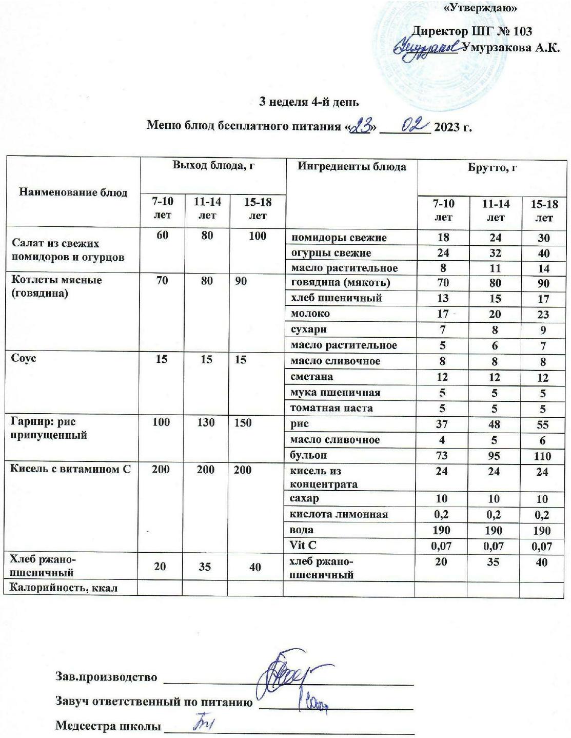 Тегін тамақтануды ұйымдастырудан көрініс