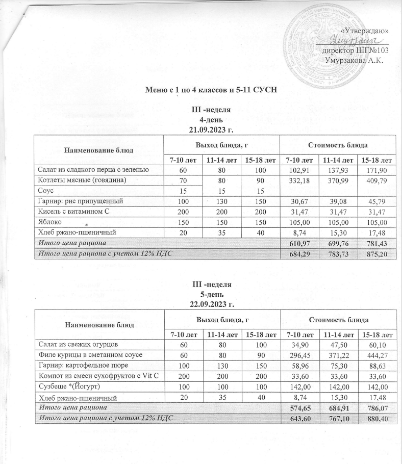 Ас мәзірі 21.09.2023