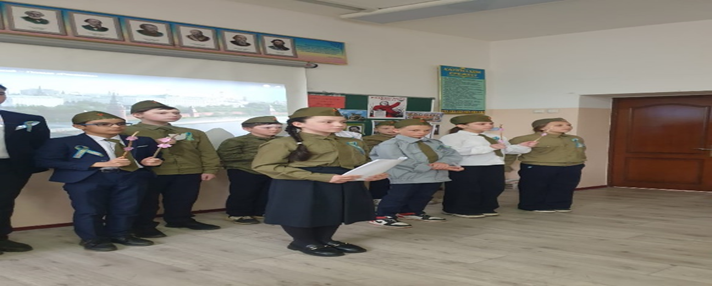 9 мамыр – Жеңіс күні мерекесі қарсаңында тәрбие сағаттары өткізілді.