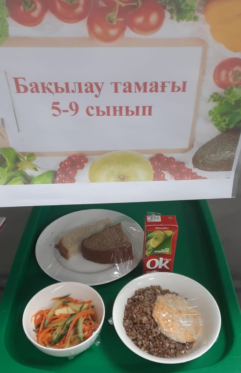 Ас мәзірі, бақылау тамағы