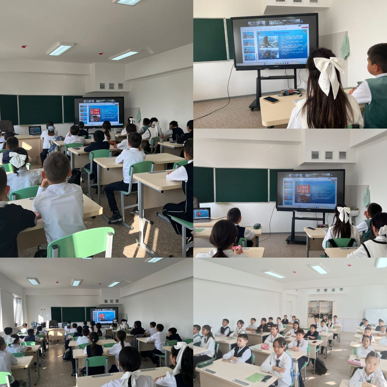 Төтенше жағдайлар департаментінің қатысуымен КММ 103 мектеп гимназиясы жедел қоңырау, қауіпсіздік шаралары тақырыбында 5-6 сыныптармен ZOOM платформасы арқылы сабақ өткізілді