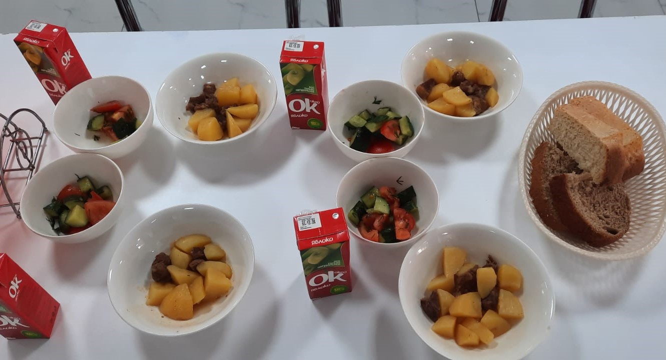 Сәрсенбілік асхана тағамдары, ас мәзірі