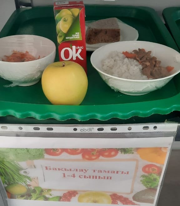 Дүйсенбілік ас мәзірі, бақылау тамағы